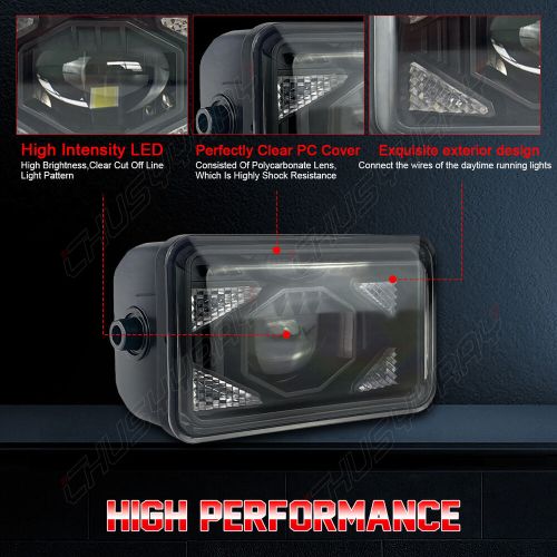 Pair 6000K Rectangular LED Fog Lights Assembly For Ford F150 2015 - 2019 2020, US $108.56, image 10