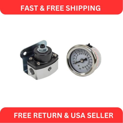 Speedway Fuel Pressure Regulator 5-12 psi & Gauge 0-15 psi, US $89.87, image 7