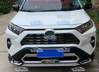 For toyota rav4 19-2024 bright black front center mesh grille grill strip cover