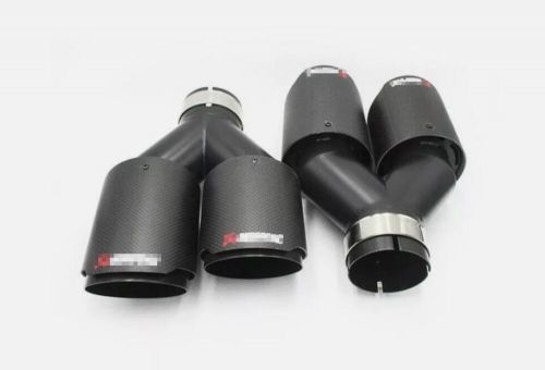 Car Exhaust Tip Dual Pipes End For Akrapovic Real Carbon Fiber ID:2.5" OD:3.5", US $118.99, image 8