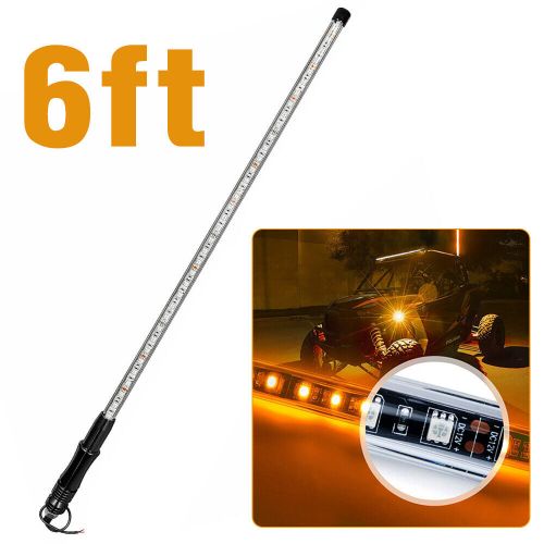 12v 6ft led whip lights antenna rgb lighted flag pole off-road for atv rzr utv