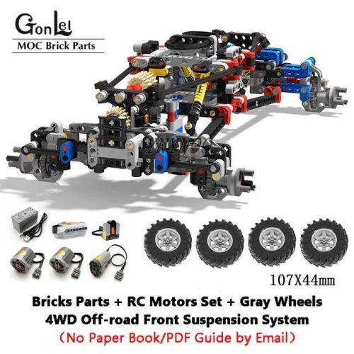 New Technical 4wd Off-road Front Suspension System Moc Parts Kit RC Bricks, US $65.99, image 19