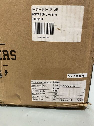 BC Racing Coilovers BMW 3 Series 92-98 I-01-BR-RA 6/8kg.mm Brand New Box Open, US $, image 15