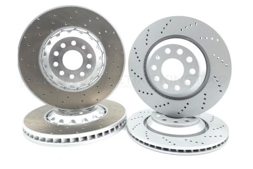 FOR VW TIGUAN R 2.0 R DRILLED FRONT REAR BRAKE DISCS PADS SENSOR 357mm 310mm, US $, image 15