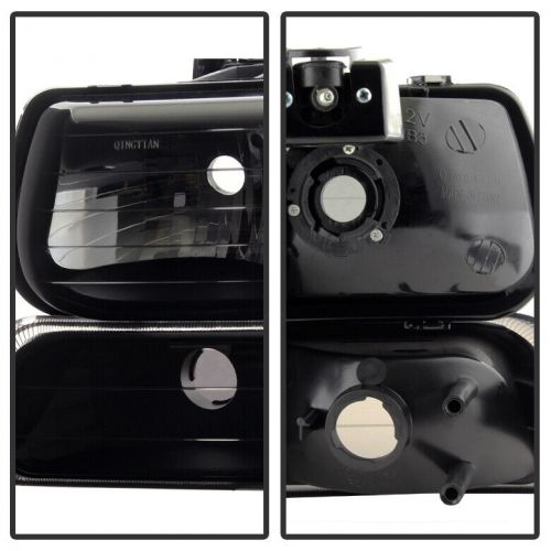 1999-2002 Chevy Silverado 00-06 Suburban Tahoe Black Smoke Headlights+Fog Lamps, US $115.99, image 7
