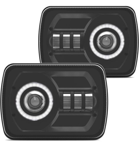 5x7 7x6 H6054 Led Headlights with Halo DRL Amber Turn Signal, US $40.00, image 8