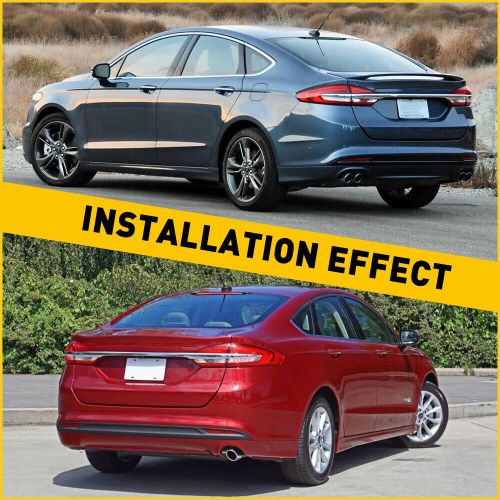 Rear reflector bumper light case left+right side for fusion red 13 14 15-18 red