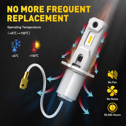 US H3 LED Fog/Driving Light Bulb Bright Yellow 4000LM Bright Replacement 3000K P, US $35.99, image 8