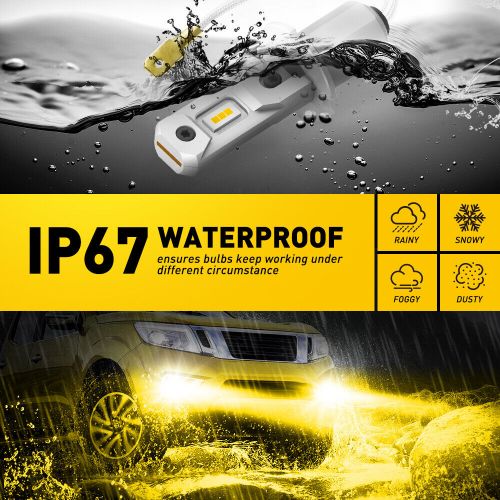 US H3 LED Fog/Driving Light Bulb Bright Yellow 4000LM Bright Replacement 3000K P, US $35.99, image 9