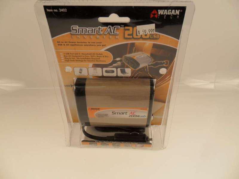 Wagan 2402 200w smart ac usb inverter