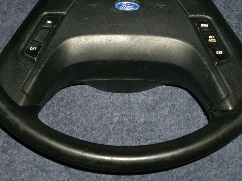 Early Ford Ranger & Bronco 2 Black Steering Wheel and Horn Pad w/ Cruise Control, US $120.00, image 4