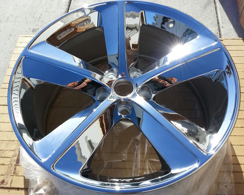 1 new chrome 20" oem dodge challenger charger srt8 wheel rim 2329