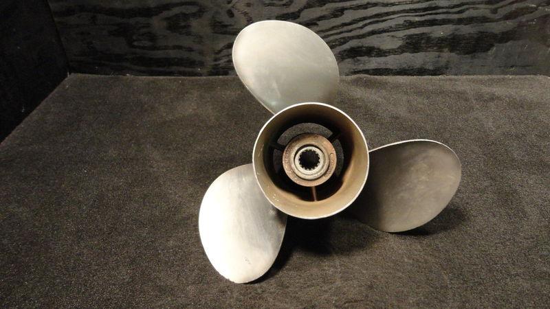Used mercury stainless steel outboard propeller 13.75x21p boat 135hp&higher p608
