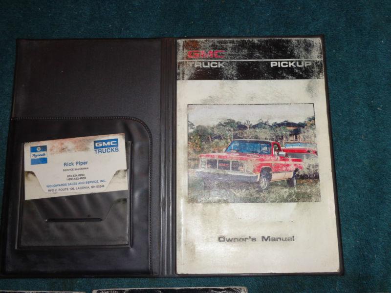 1986 GMC TRUCK OWNER'S MANUAL SET / ORIGINAL GUIDE BOOK SET 1500-3500 , US $29.50, image 2