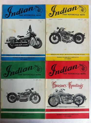 * 1969 4 issues of news from indian four cylinder club, findlay, ohio
