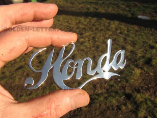 H o n d a logo, metal, new (jus-hon-7n)