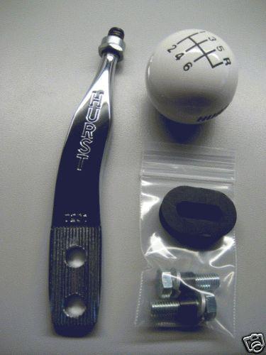 Hurst chrome short stick & shift knob 2010-14 mustang gt500 fits stock shifters