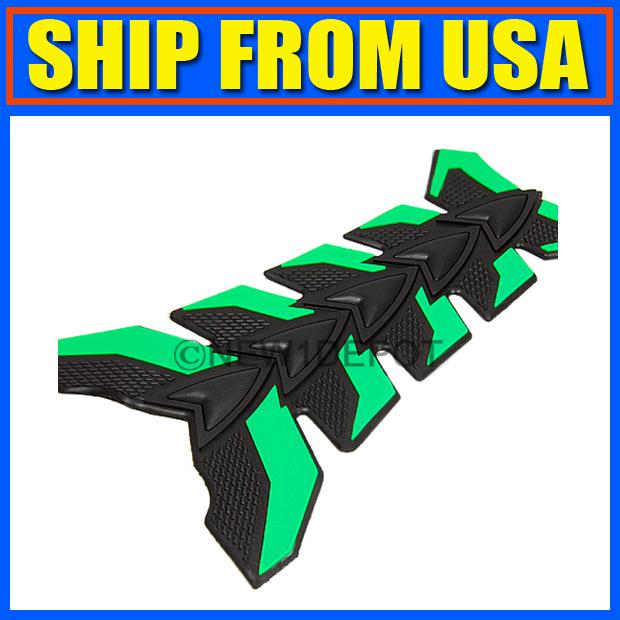 Us new green motorcycle sport fuel gas protector rubber tank pad sticker for bmw
