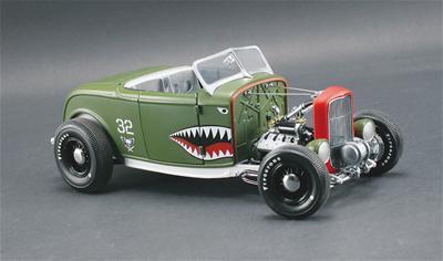 Ghh die cast collectable 1932 ford deuce roadster matte green 1:18 scale ea