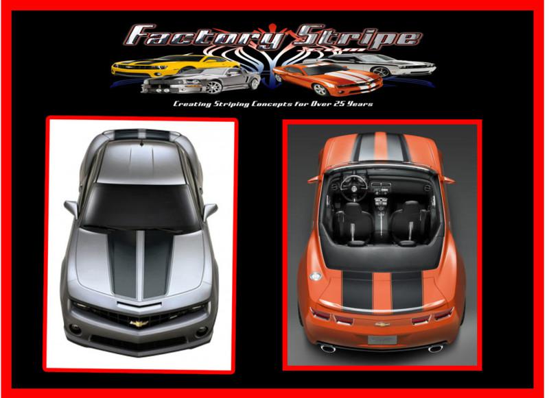 Ss racing stripes chevy camaro 2010 2011 2012 2013 decals  vinyl factory stripe