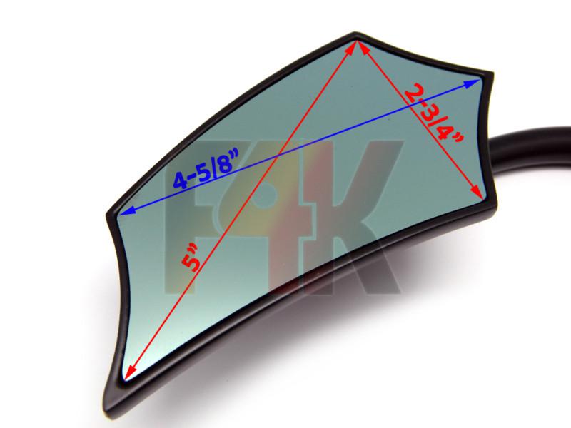 BLACK CNC ALUMINUM MIRRORS FOR HARLEY MOTORCYCLE CRUISER CHOPPER BOBBER CARE, US $27.95, image 4