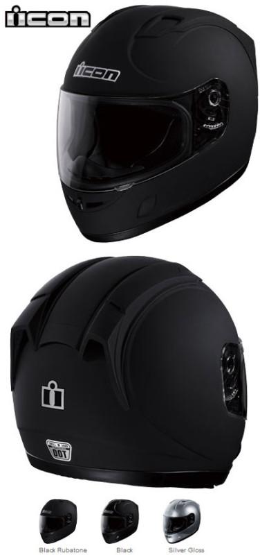 ICON Alliance Rubatone Flat Black Full Face Stree Motorcycle Helmet Medium M, US $100.00, image 4