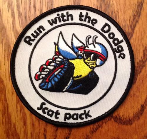 Run with the dodge scat pack bee patch mopar chrysler plymouth