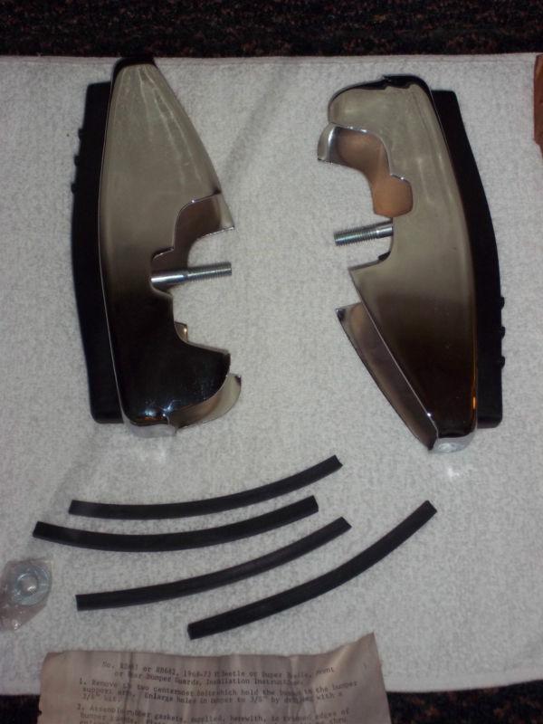 VOLKSWAGEN VOLKSWAGON VW BUG BEETLE SUPER BEETLE BUMPER GUARDS 68-69-70-71-72-73, US $69.95, image 4