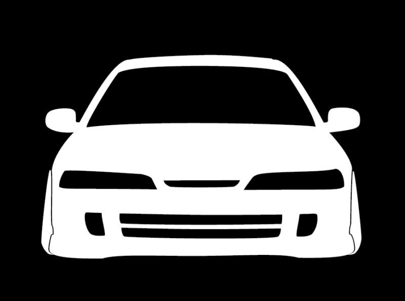 Acura integra dc2 front jdm car sticker decal turbo vtec swap illest stance