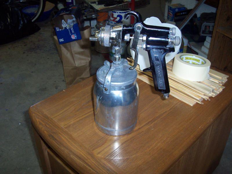 Binks model 7 paint spray gunr 36 tip 36sd air cap
