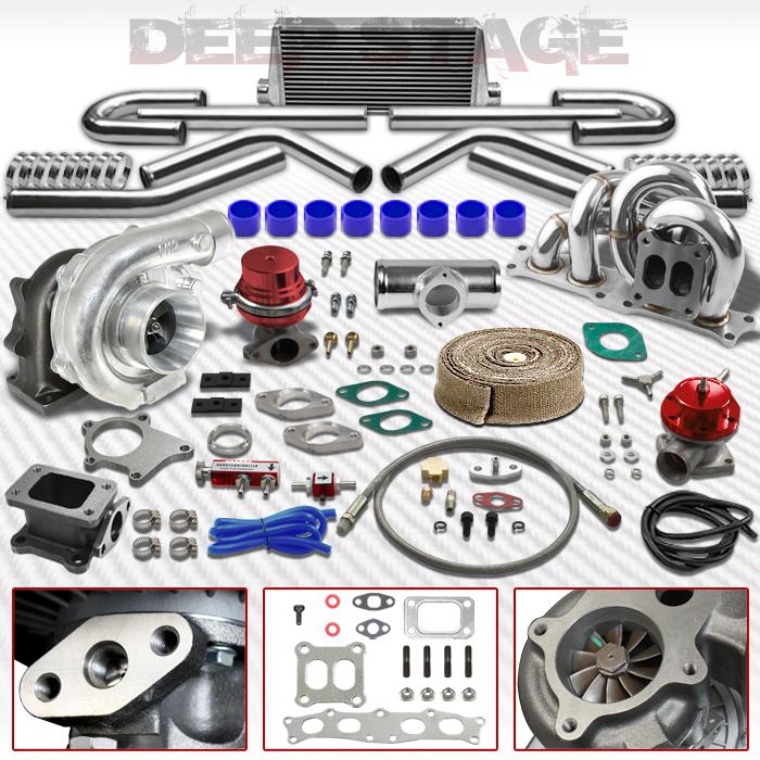Sell T04E CT25 12PC TURBO KIT W/INTERCOOLER+WASTEGATE+MANIFOLD 8693