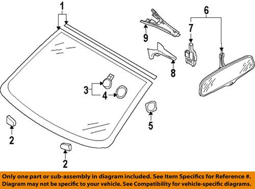 Audi oem 4l0845099jnvb windshield glass-windshield