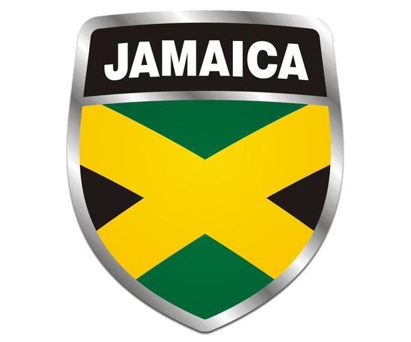 Buy Jamaica Flag Decal 5"x3" Jamaican Reggae Vinyl Car Bumper Sticker