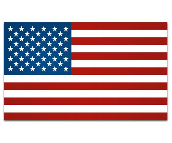 American flag decal 5"x3" usa old glory us vinyl car bumper sticker (rh) zu1