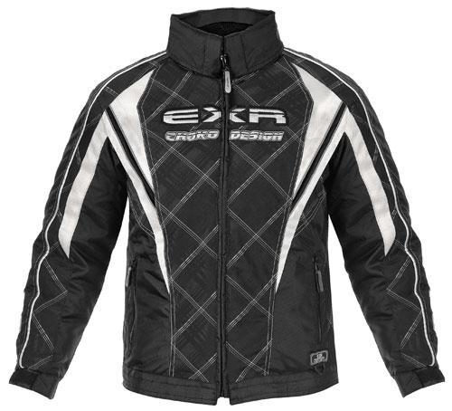 Choko exr youth junior snowmobile jacket black plaid 14