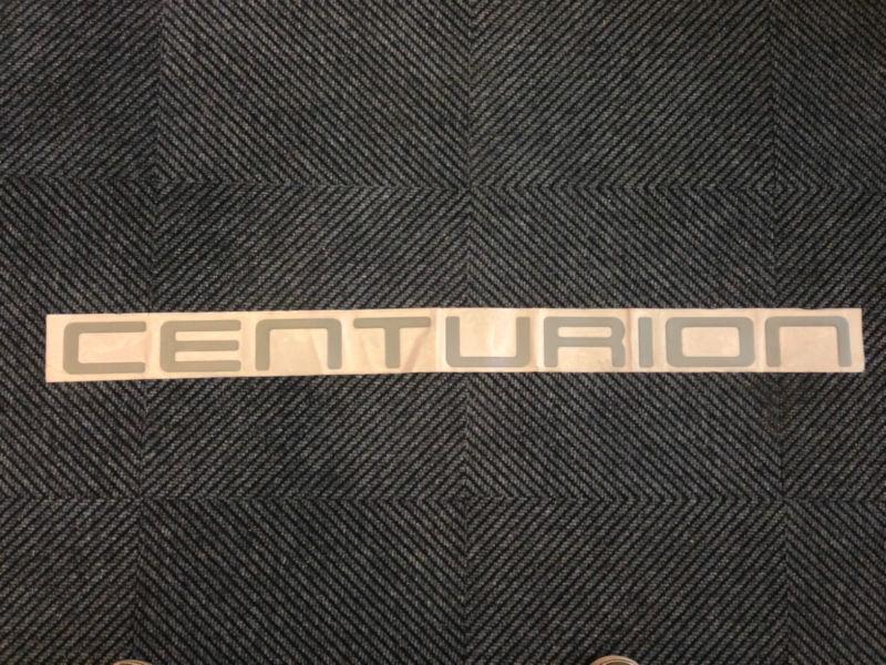 Centurion boats drip molded raised decal, silver, large