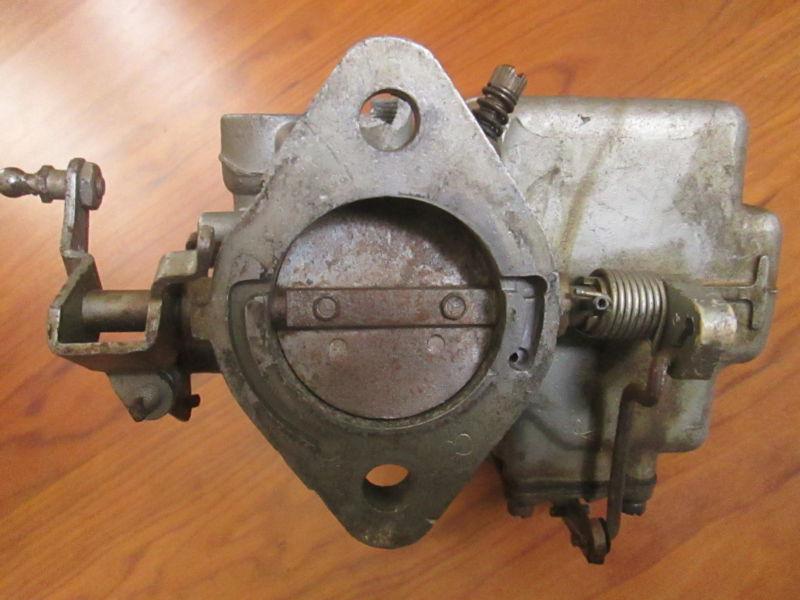 HOLLEY SINGLE BARREL FORD CARBURETOR FOMOCO BROKEN BODY SELLING AS PARTS ONLY, US $20.00, image 2