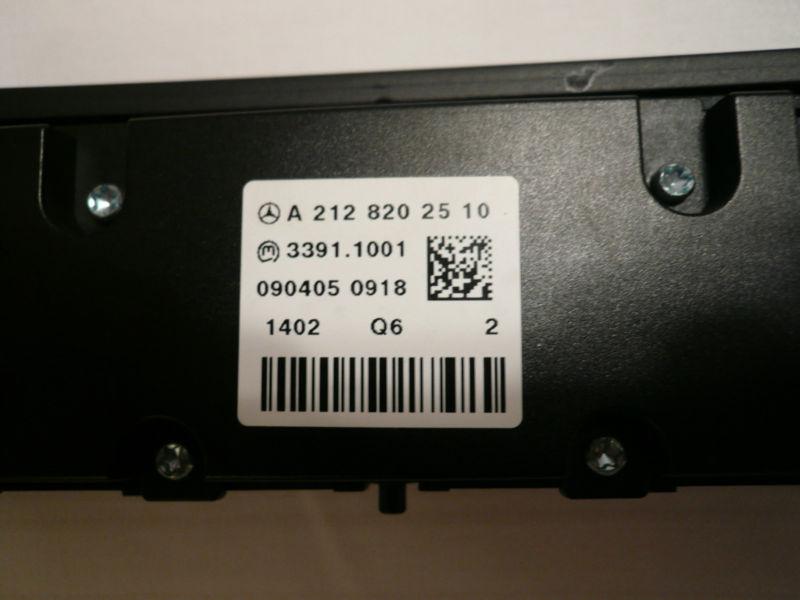 Sell 2012 MERCEDES E350 W212 Control Panel Heated Seat Switch