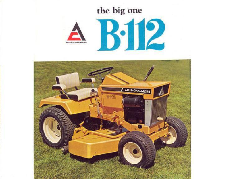 Allis chalmers b-112 simplicity 3012 tractor manuals 75pg operations parts list