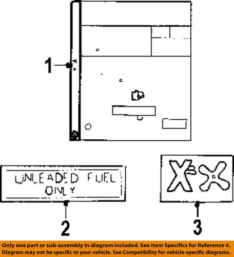 Mopar oem 4578104aa labels-emission label