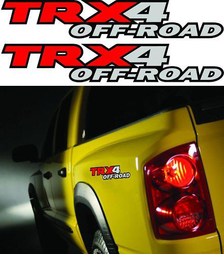 2 - trx4 offroad truck 4x4 decals sticker decal dakota size: 2.5"x15" 3m vinyl!!
