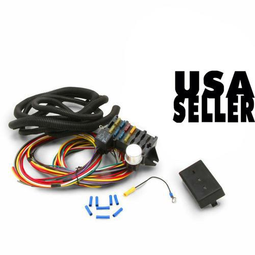 Universal wiring harness painless install 12 volt wire fuse panel circuit power