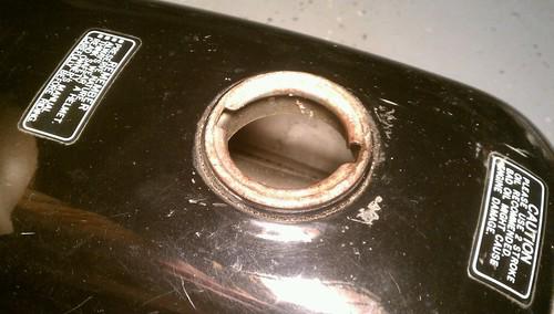 Trac hawk sprint moped scooter gas tank vintage oem cafe rat bike tank, US $155.00, image 2