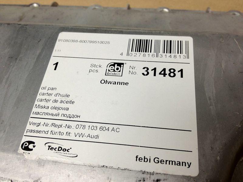 New Engine Oil Pan for Audi A4 A6 VW Passat 2.8 VR6 #078103604AC, US $62.95, image 5