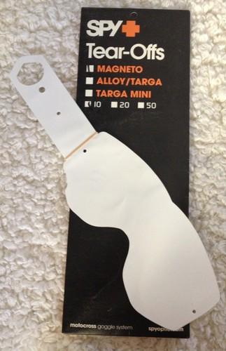 Spy magneto clear mx goggle lens tear offs 10 pack motocross