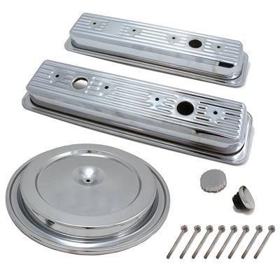 Spectre 5400 engine dress up kit steel chrome chevy small block kit