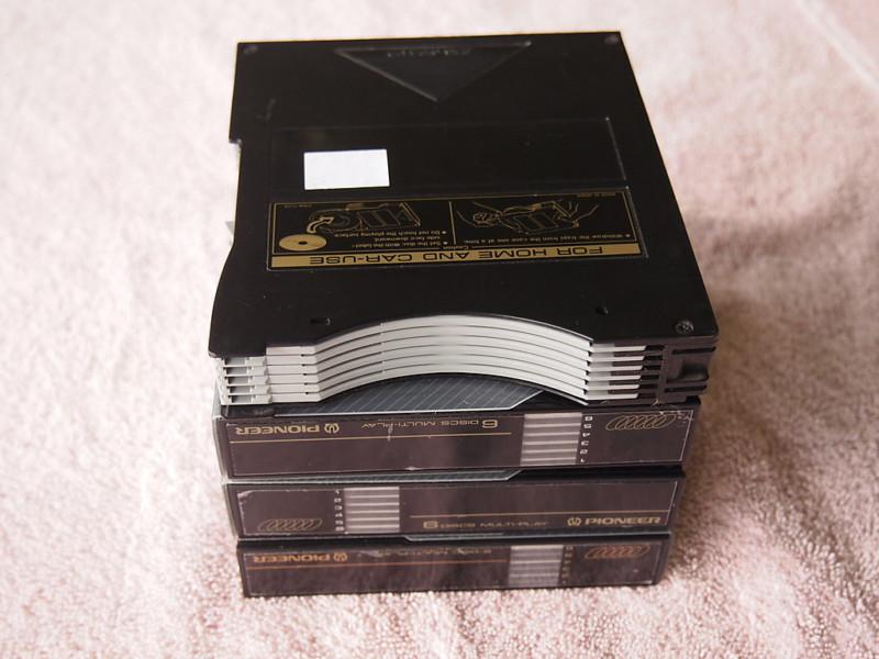 Pioneer prw1141 lot of 4 compact 6-disc cd magazines home or car changer dj