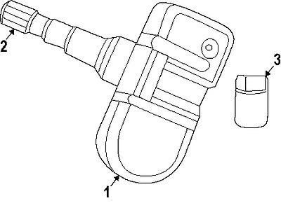 Dodge 56053037ab genuine oem factory original tpms sensor nut
