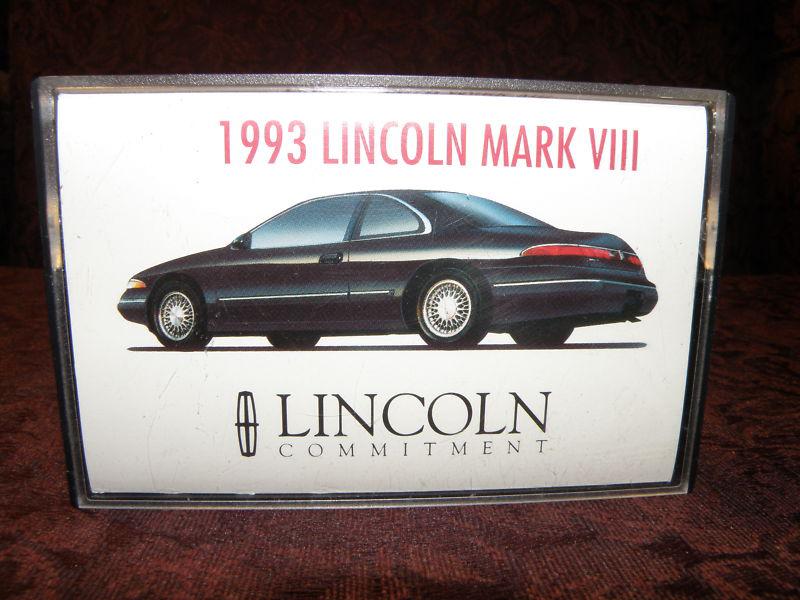1993 lincoln mark vii    ****original dealer demo cassette tape****
