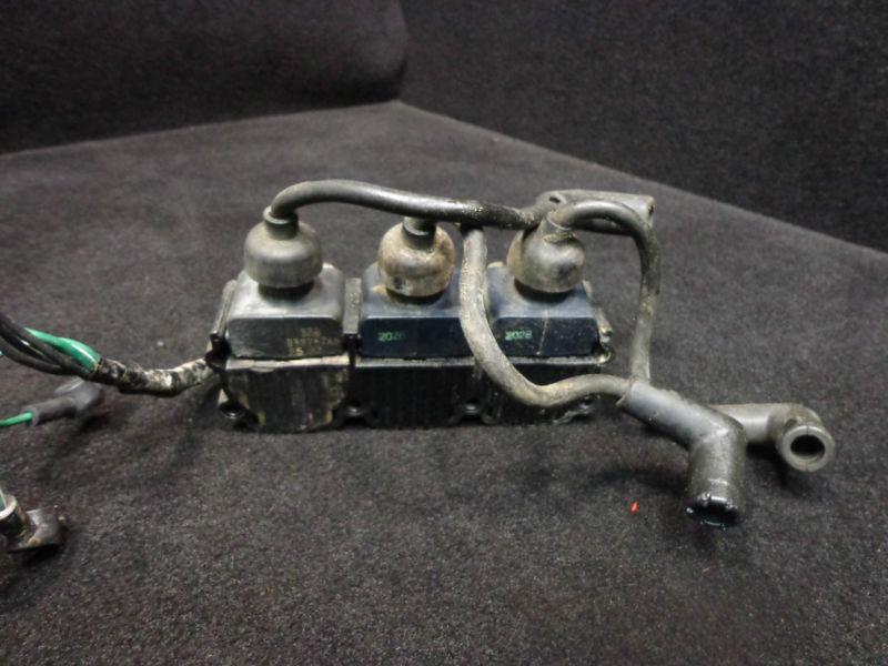 3 ignition coil packs & holder #7370a13~mercury 1976-1997 65-125 hp outboard~694